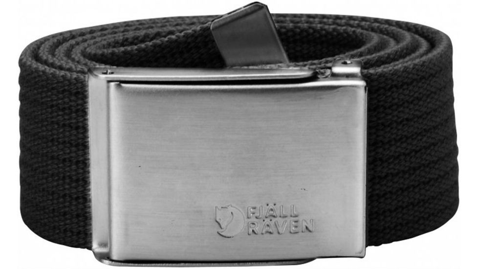 Fjallraven Merano Canvas Belt, Black, One Size, F77028-550-1 Size