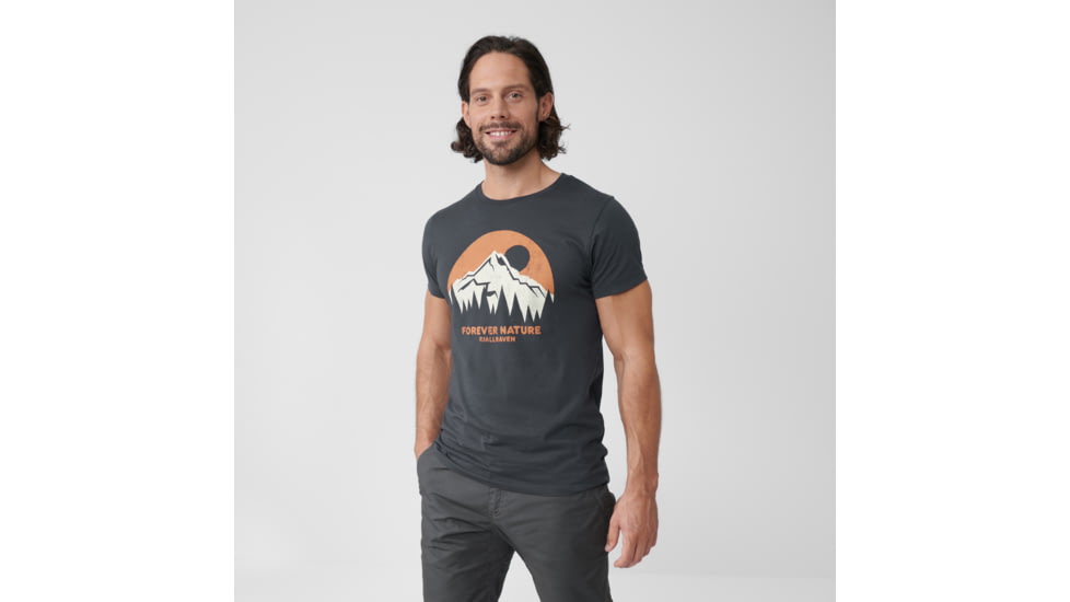 Fjallraven Nature T-Shirt - Mens, Dark Navy, Large, F87053-555-L
