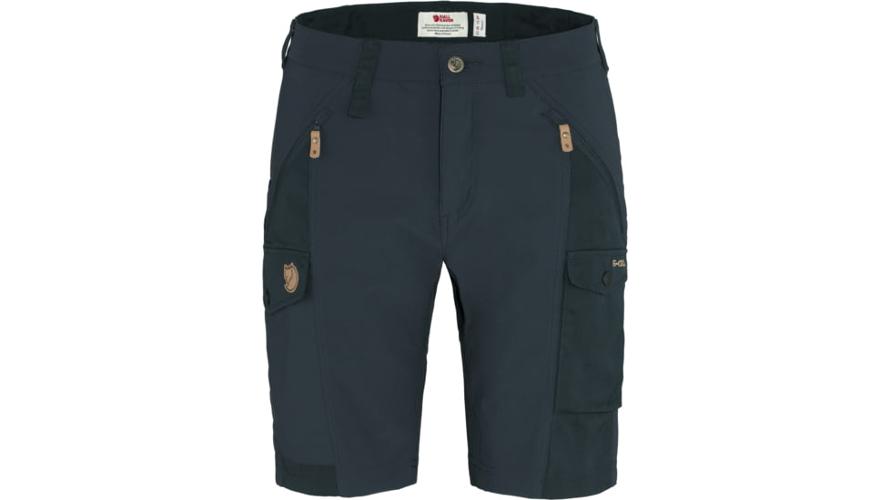Fjallraven Nikka Shorts Curved - Womens, Dark Navy, 34, F89731-555-34