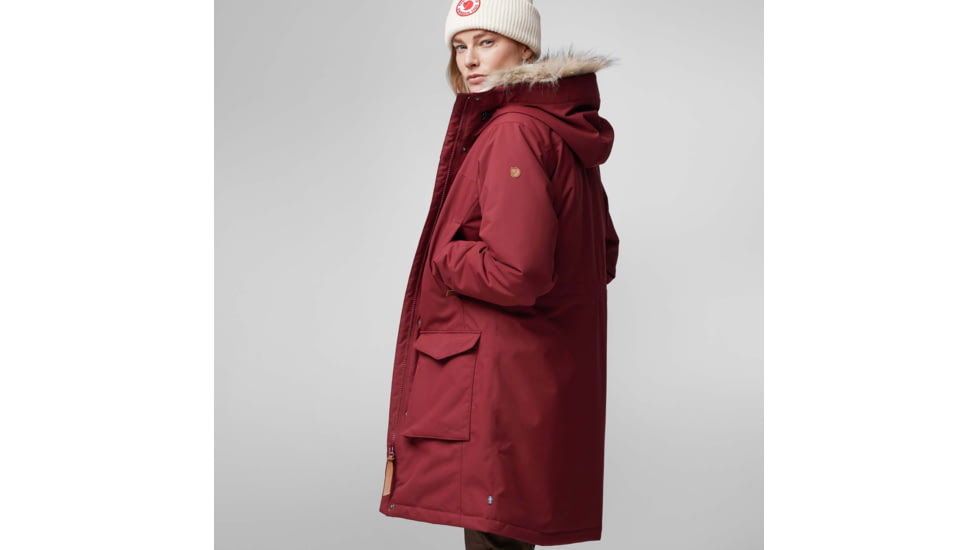 Fjallraven Nuuk Lite Parka - Womens, Bordeaux Red, Extra Small, F87161-347-XS