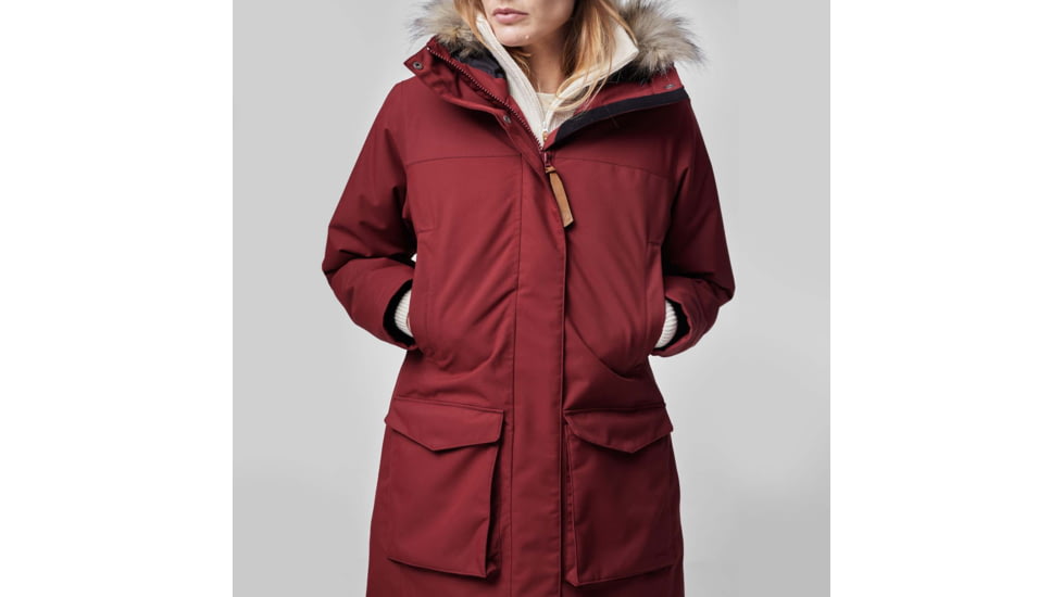 Fjallraven Nuuk Lite Parka - Womens, Bordeaux Red, Extra Small, F87161-347-XS