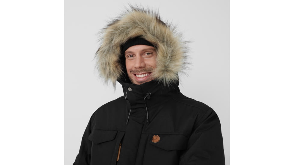 Fjallraven Nuuk Parka - Mens, Black, Large, F86668-550-L
