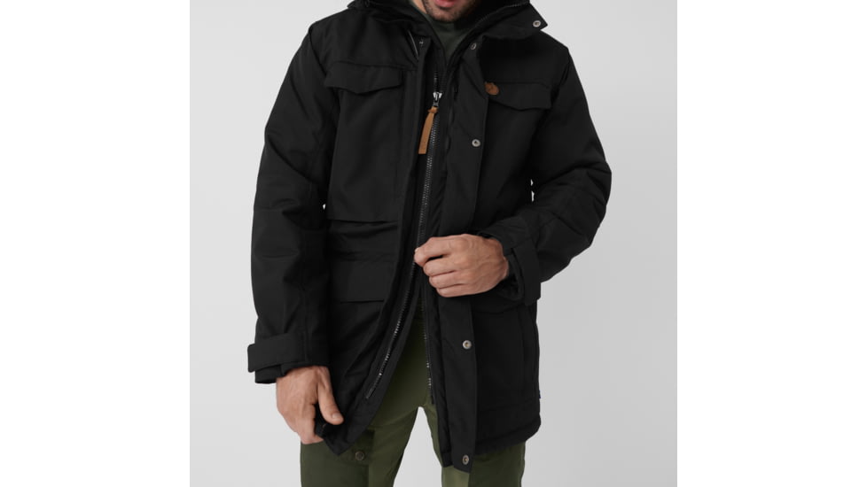 Fjallraven Nuuk Parka - Mens, Black, Large, F86668-550-L