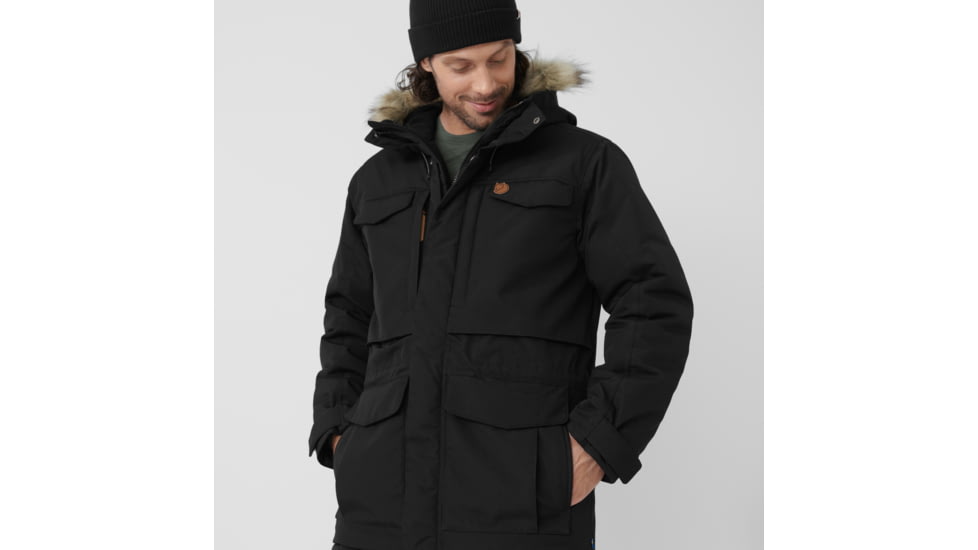 Fjallraven Nuuk Parka - Mens, Black, Large, F86668-550-L