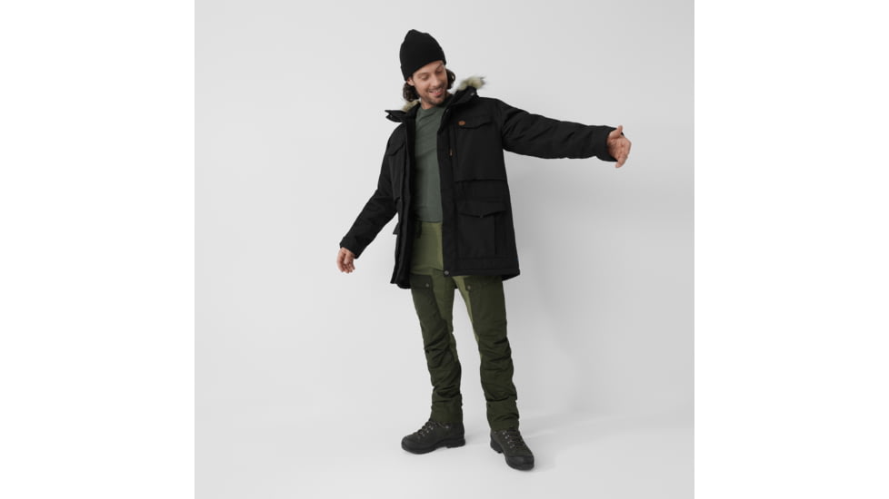 Fjallraven Nuuk Parka - Mens, Black, Large, F86668-550-L