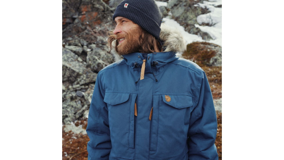 Fjallraven Nuuk Parka - Mens, Mountain Blue, Medium, F86668-570-M