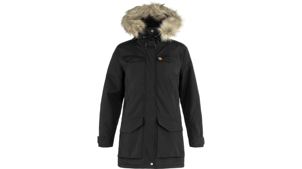 Fjallraven Nuuk Parka - Womens, Black, Large, F86369-550-L