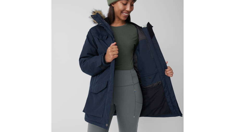 Fjallraven Nuuk Parka - Womens, Dark Navy, Medium, F86369-555-M