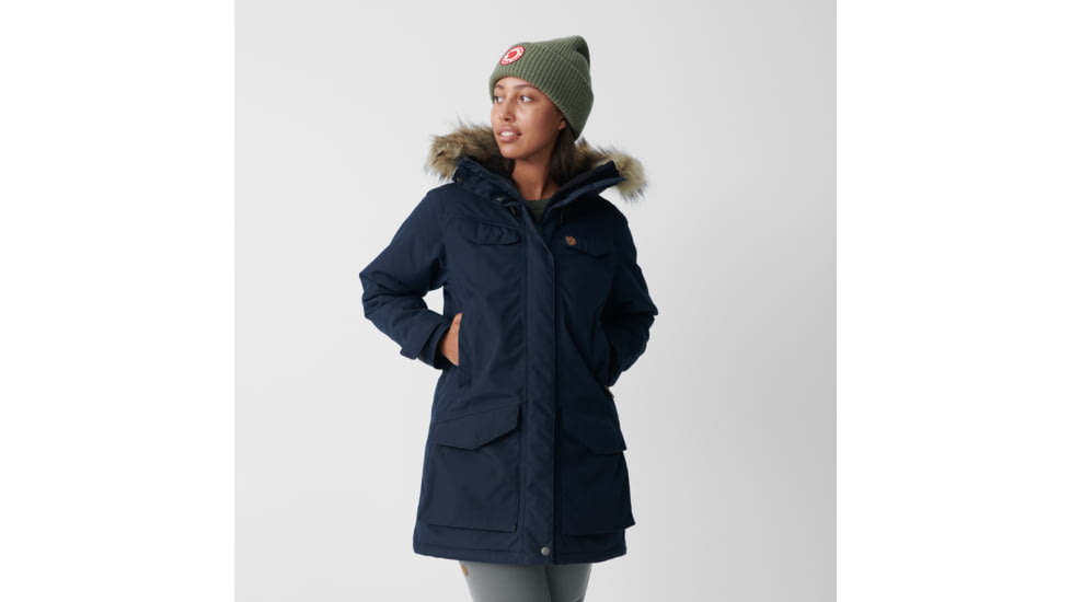 Fjallraven Nuuk Parka - Womens, Dark Navy, Medium, F86369-555-M
