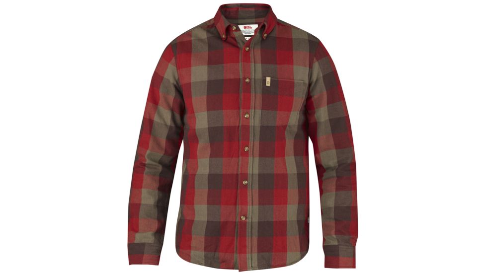 Fjallraven Ovik Big Check Shirt - Men's-Burnt Red-Small