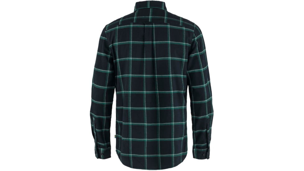 Fjallraven Ovik Comfort Flannel Shirt - Mens, Dark Navy/Arctic Green, Small, F84132-555-667-S