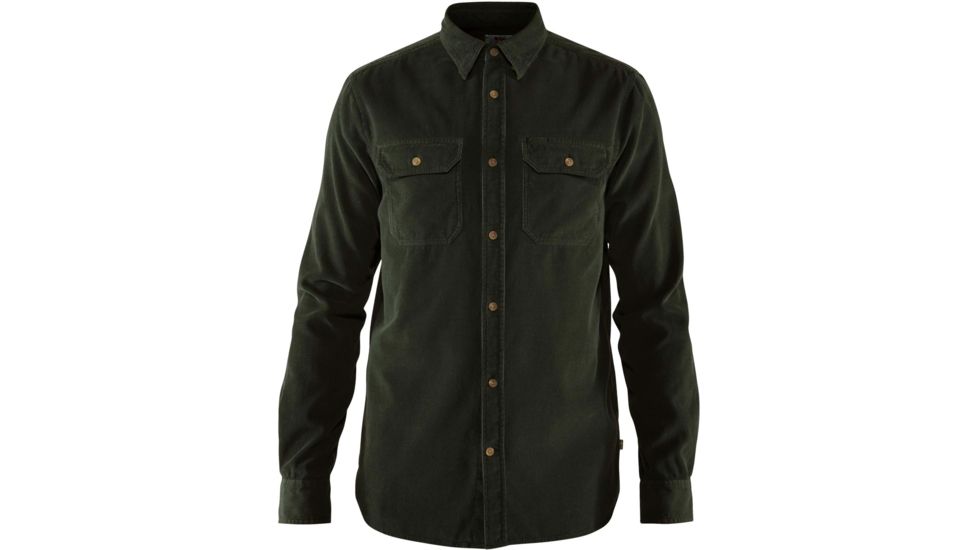 Fjallraven Ovik Cord Shirt - Mens, Deep Forest, Extra Large, F82977-662-XL
