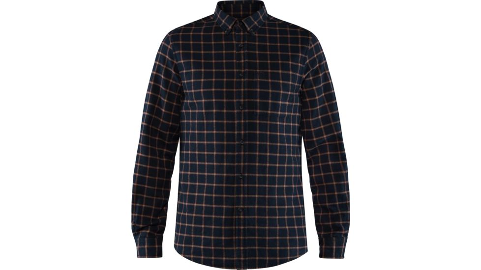 Fjallraven Ovik Flannel Shirt - Mens, Dark Navy, Small, F82979-555-S