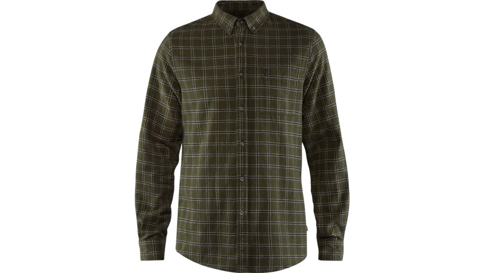 Fjallraven Ovik Flannel Shirt - Mens, Deep Forest, Large, F82979-662-L