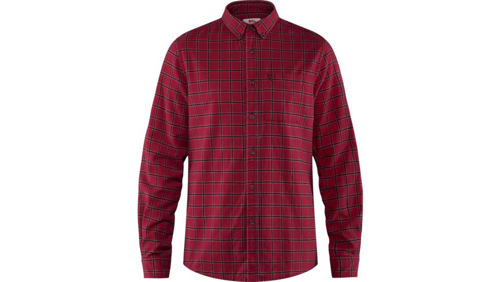 Fjallraven Ovik Flannel Shirt - Mens, Deep Red, Extra Large, F82979-325-XL