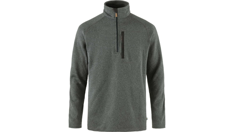 Fjallraven Ovik Fleece Half Zip - Mens, Dark Grey, Small, F87154-030-S