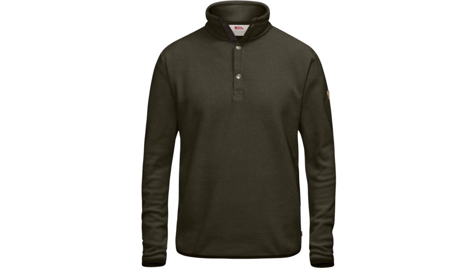 Fjallraven Ovik Fleece Sweater - Mens, Dark Olive, Extra Large, F81469-633-XL