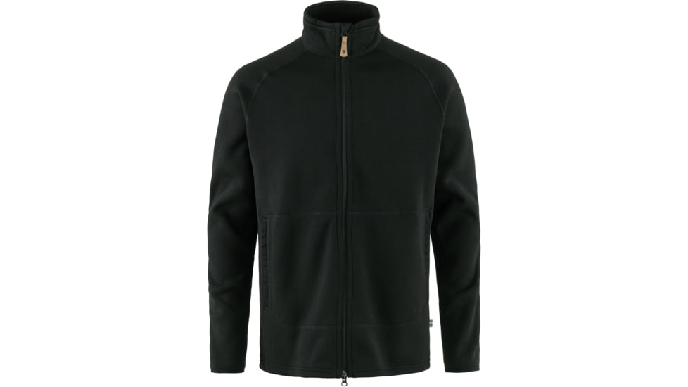 Fjallraven Ovik Fleece Zip Sweater - Mens, Black, Extra Small, F87317-550-XS