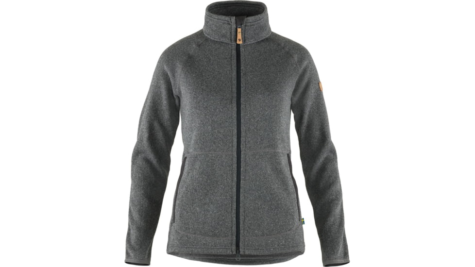 Fjallraven Ovik Fleece Zip Sweater - Womens, Dark Grey, Extra Large, F83520-030-XL