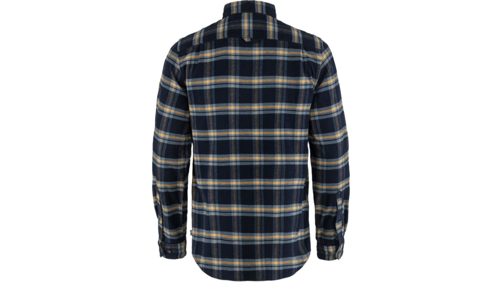 Fjallraven Ovik Heavy Flannel Shirt - Mens, Dark Navy-Buckwheat Brown, 2XL, F82978-555-232-XXL