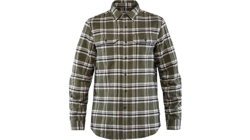 Fjallraven Ovik Heavy Flannel Shirt - Mens, Deep Forest, Extra Large, F82978-662-XL