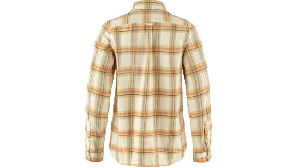 Fjallraven Ovik Heavy Flannel Shirt - Womens, Chalk White/Dune Beige, 2XS, F86999-113-196-XXS