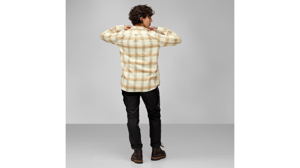 Fjallraven Ovik Heavy Flannel Shirt - Womens, Chalk White/Dune Beige, 2XS, F86999-113-196-XXS