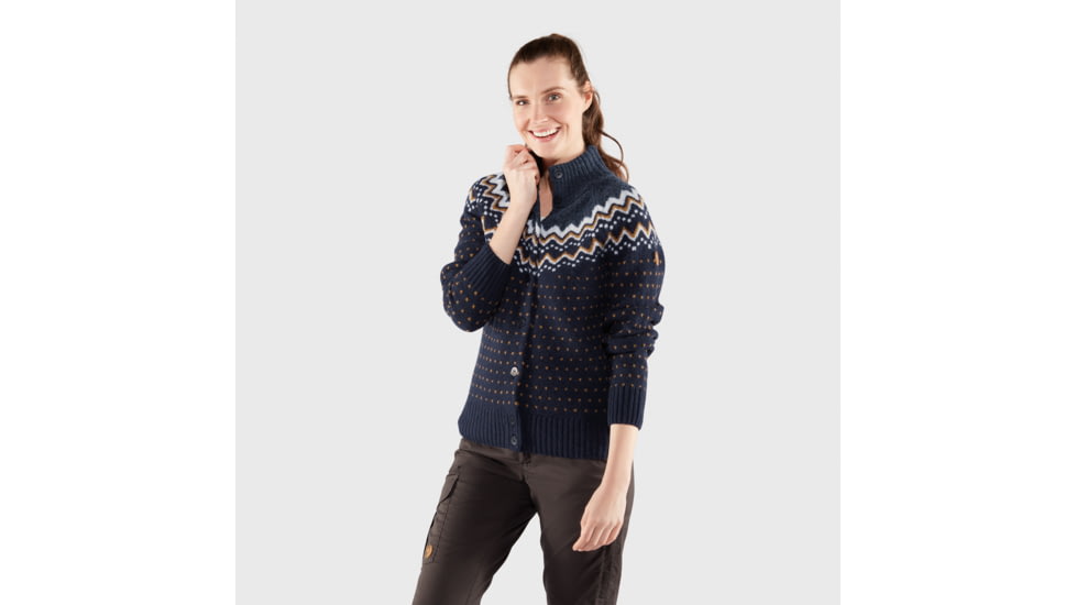 Fjallraven Ovik Knit Cardigan - Womens, Dark Navy, 2XS, F84148-555-XXS