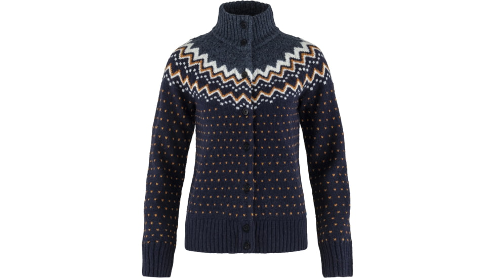 Fjallraven Ovik Knit Cardigan - Womens, Dark Navy, 2XS, F84148-555-XXS