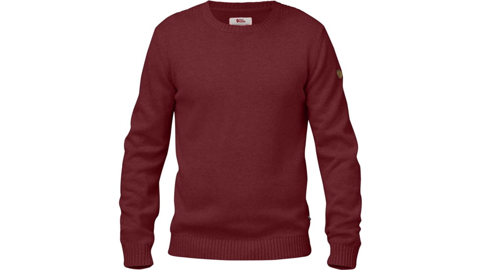 Fjallraven Ovik Knit Crew - Mens, Red Oak, F82409-345-S