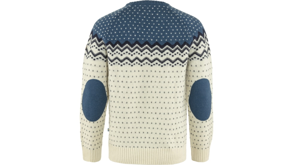 Fjallraven Ovik Knit Sweater - Mens, Chalk White-Indigo Blue, Extra Large, F81829-113-534-XL
