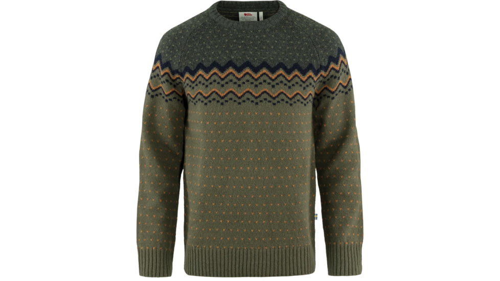 Fjallraven Ovik Knit Sweater - Mens, Laurel Green-Deep Forest, Large, F81829-625-662-L