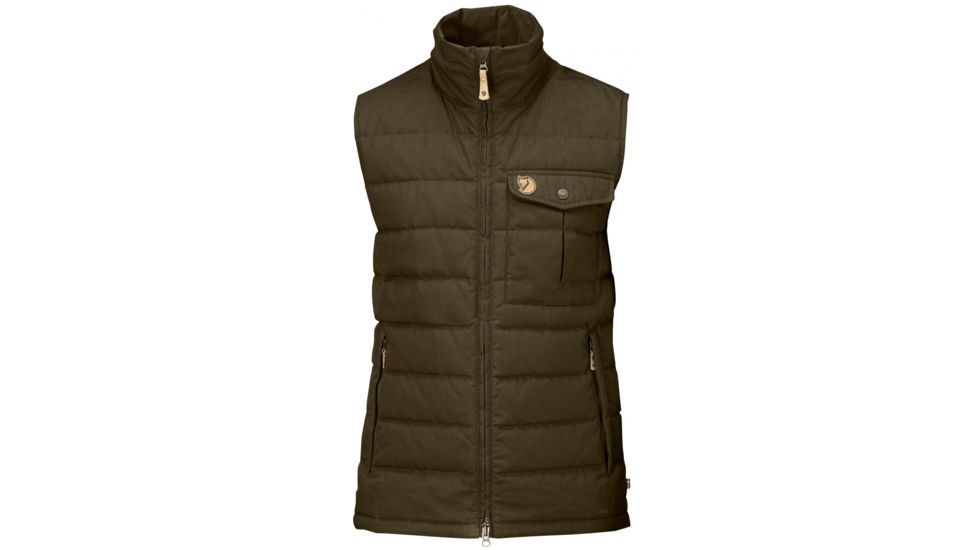 Fjallraven Ovik Lite Vest - Men's-Dark Olive-Medium