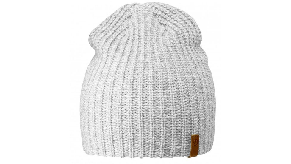 Fjallraven Ovik Melange Beanie - Mens-Ecru