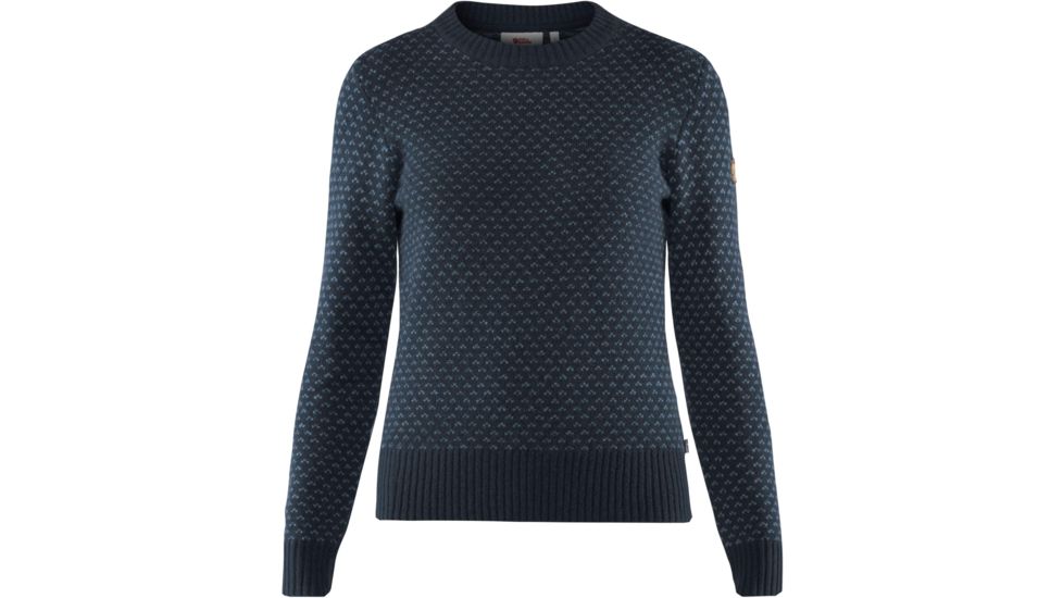 Fjallraven Ovik Nordic Sweater - Womens, Dark Navy, Large, F89749-555-L