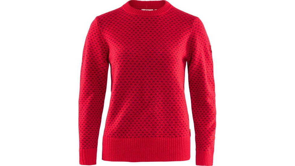 Fjallraven Ovik Nordic Sweater - Womens, True Red, Large, F89749-334-L