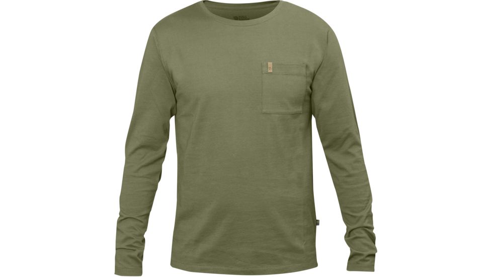 Fjallraven Ovik Pocket Long Sleeve T-Shirt - Men's, Green, Small F82428-620-S