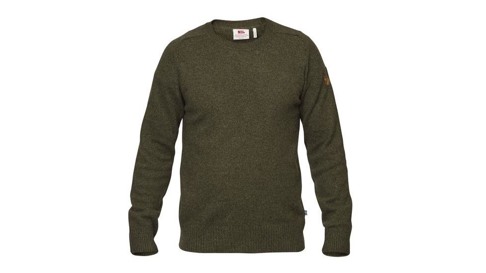 Fjallraven Ovik Re-Wool Sweater - Mens, Dark Olive, Small, F81891-633-S