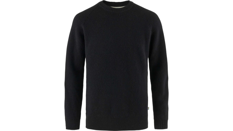 Fjallraven Ovik Rib Sweater - Mens, Black, Extra Large, F87165-550-XL