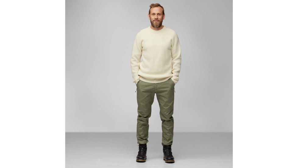 Fjallraven Ovik Rib Sweater - Mens, Chalk White, Large, F87165-113-L