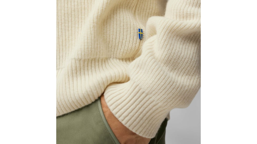 Fjallraven Ovik Rib Sweater - Mens, Chalk White, Large, F87165-113-L
