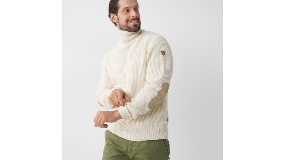 Fjallraven Ovik Roller Neck Sweater - Mens, Chalk White, 2XL, F87072-113-XXL