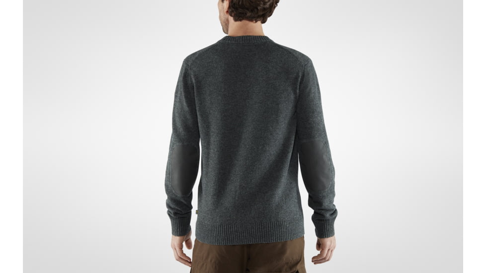 Fjallraven Ovik Round-Neck Sweater - Mens, Dark Grey, Large, F87323-030-L