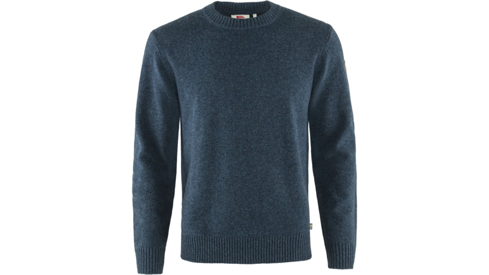 Fjallraven Ovik Round-Neck Sweater - Mens, Navy, Small, F87323-560-S
