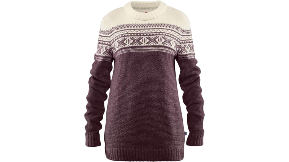 Fjallraven Ovik Scandinavian Sweater - Women's, Large, Dark Garnet, F89876-356-L