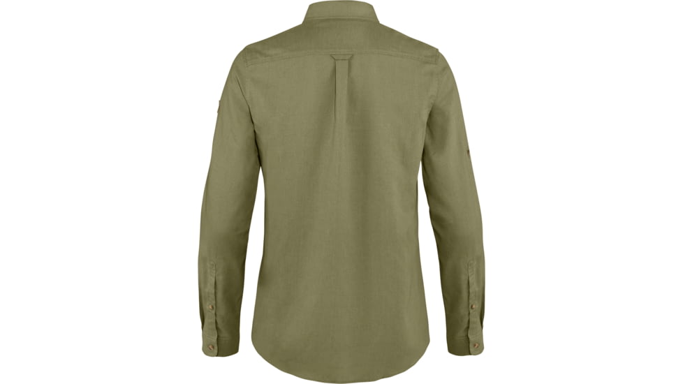 Fjallraven Ovik Travel Long Sleeve Shirt - Womens, Green, Medium, F89843-620-M