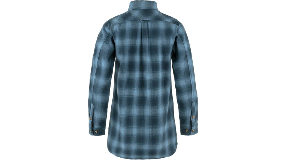 Fjallraven Ovik Twill Shirt Long Sleeve - Womens, Mountain Blue/Dawn Blue, Small, F87120-570-543-S