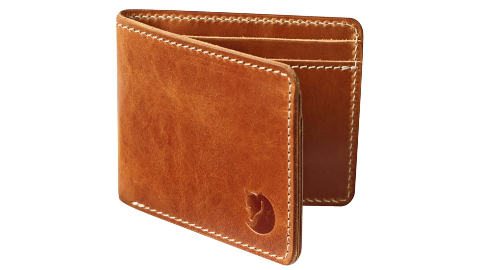 Fjallraven Ovik Wallet, Leather Cognac, F77307-249-One Size