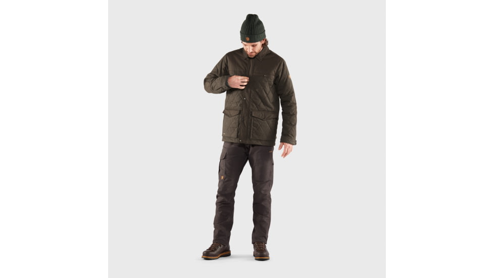 Fjallraven Ovik Wool Padded Jacket - Mens, Dark Olive, Small, F84127-633-S
