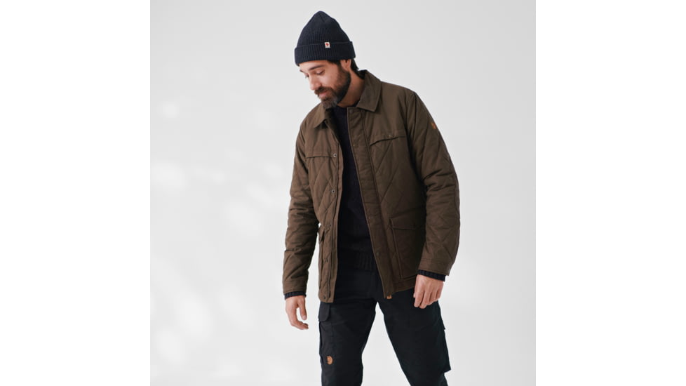 Fjallraven Ovik Wool Padded Jacket - Mens, Dark Olive, Small, F84127-633-S